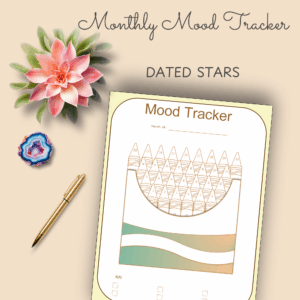 Monthly Mood Tracker Crayon Theme