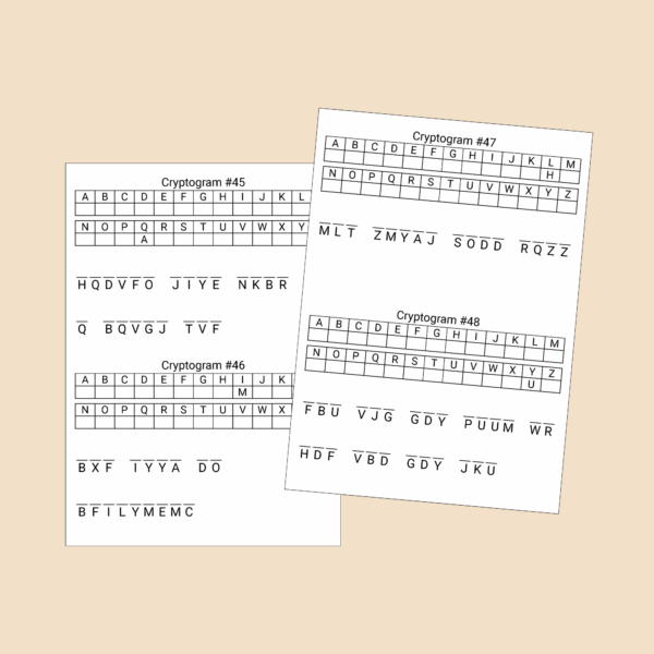 Cryptogram Puzzle Book Volume 1 – 150 Mental Health Cryptogram Puzzles - Image 4