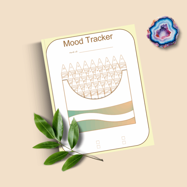 Crayon Monthly Mood Tracker – 1 Page Printable - Image 4