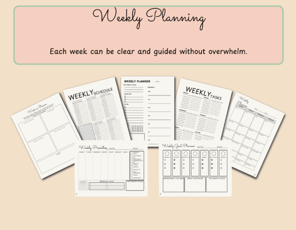 Complete Goal Planner Printable | Yearly, Monthly, Weekly & Daily Planning - Image 5