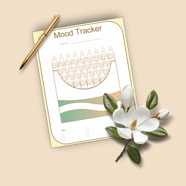 Crayon Monthly Mood Tracker – 1 Page Printable - Image 5
