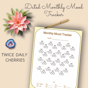 Cherries Monthly Mood Tracker