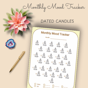 Dated Candle Mood Tracker