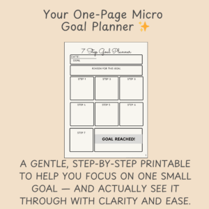micro goal planner