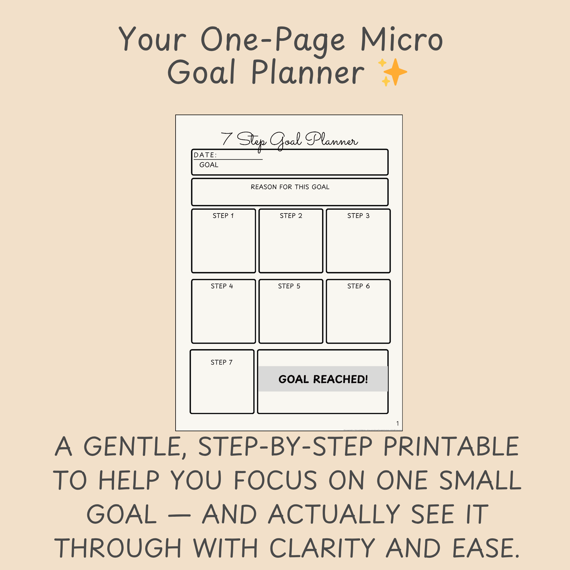 micro goal planner