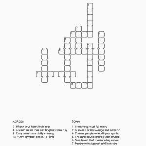 Gratitude Crossword Free Gift
