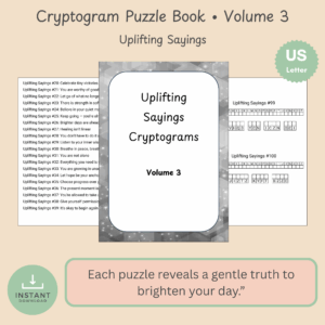 Uplifting Cryptograms Volume 3