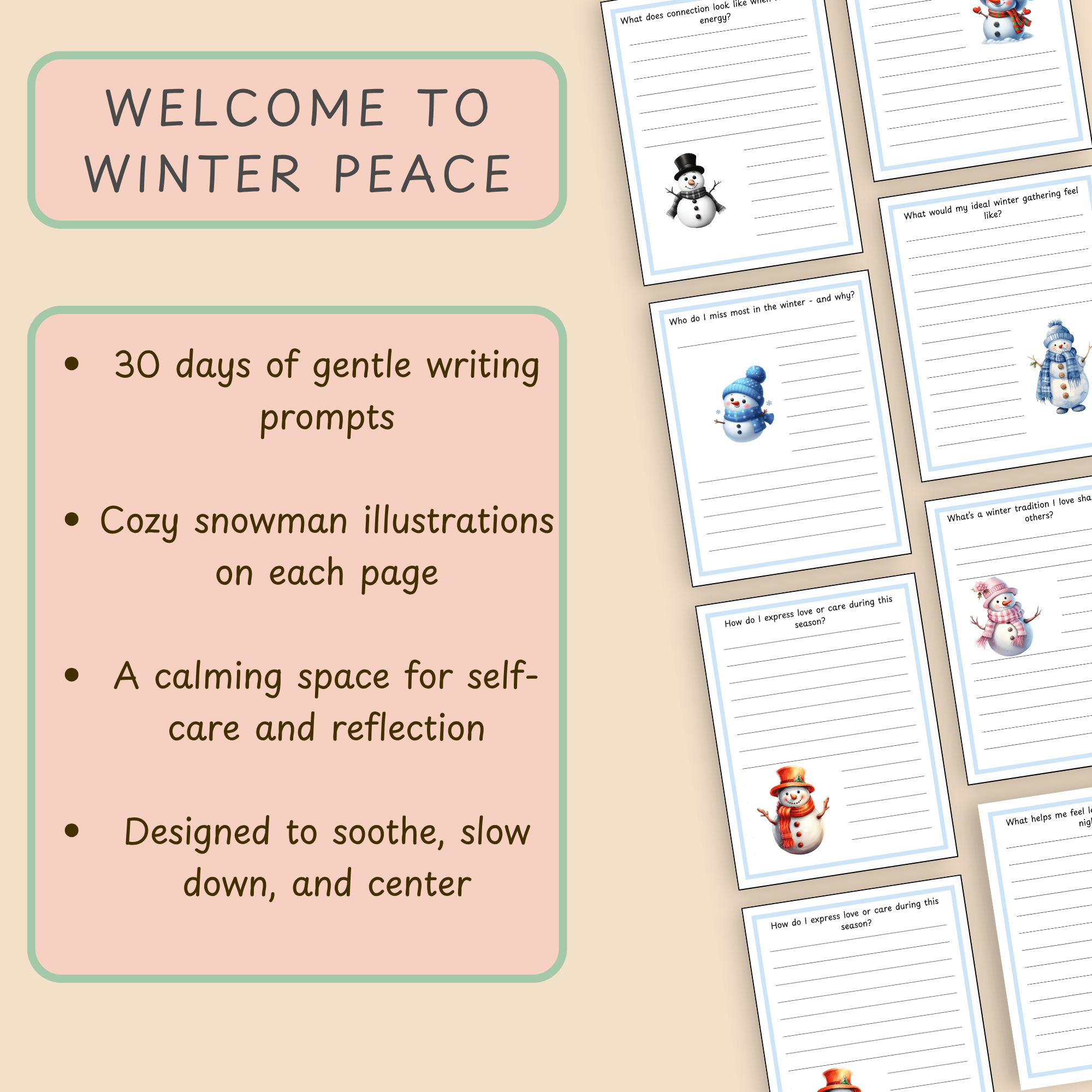 ❄️ Snowfall and Soul Notes Winter Journal - Image 2