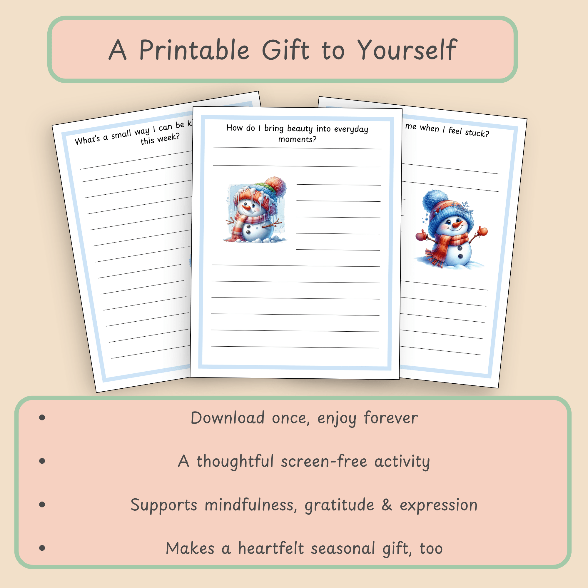 ❄️ Snowfall and Soul Notes Winter Journal - Image 5