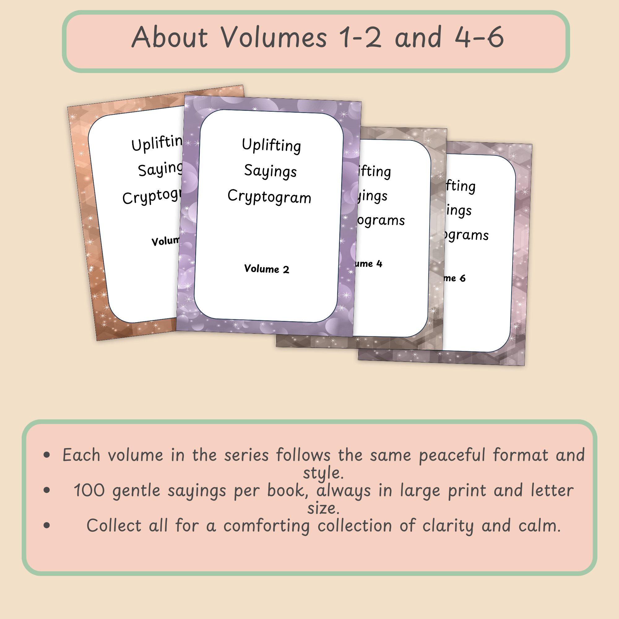 Uplifting Cryptogram Puzzle Book – Volume 3 (Large Print) - Image 6