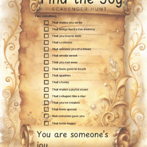 Find the Joy Scavenger