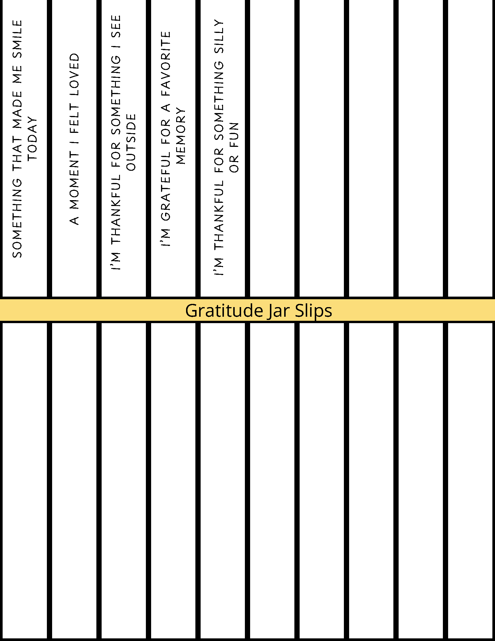 Free Printable Gratitude Jar Slips – Prewritten + Blank Slips - Image 2
