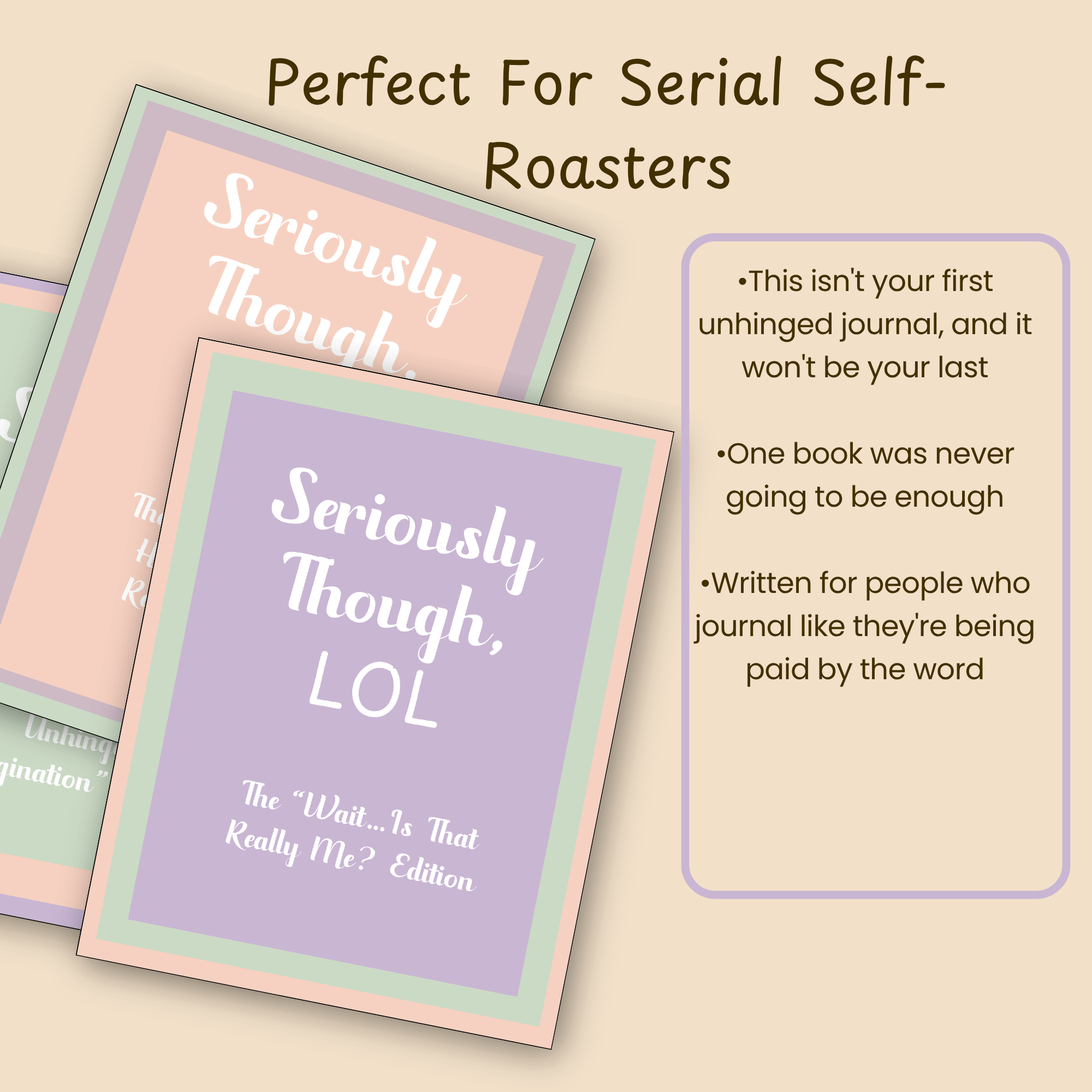Slide describing who the Seriously Though, LOL bundle is a good fit for, framed around wanting more than one book.