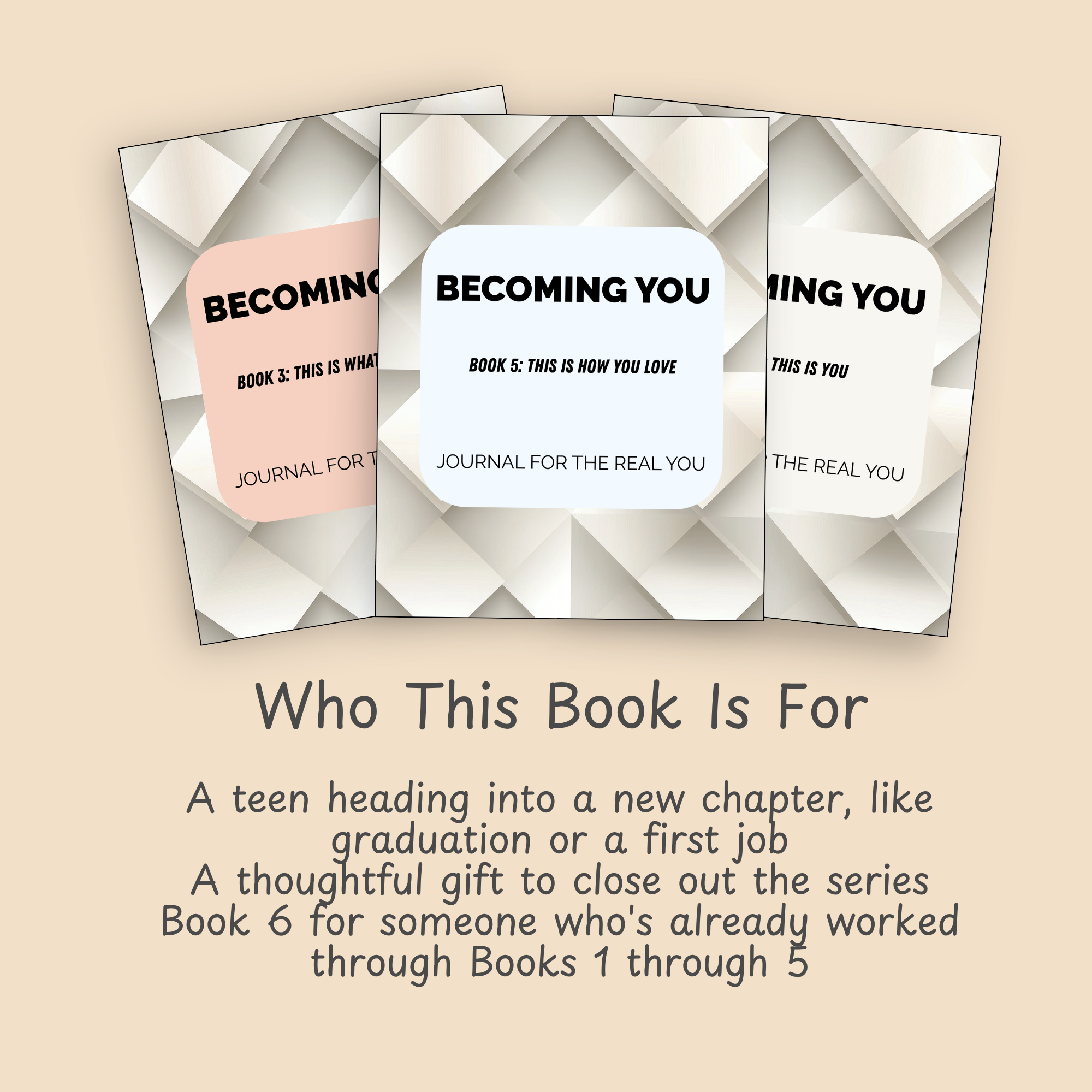 Slide noting this is the sixth and final book in the Becoming You series, closing out the set.